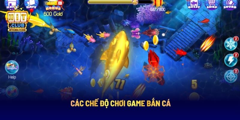 Bắn Cá Tiên Hắc Hải Tặc: Cuộc Săn Kho Báu Giữa Đại Dương 2 Các chế độ chơi game bắn cá